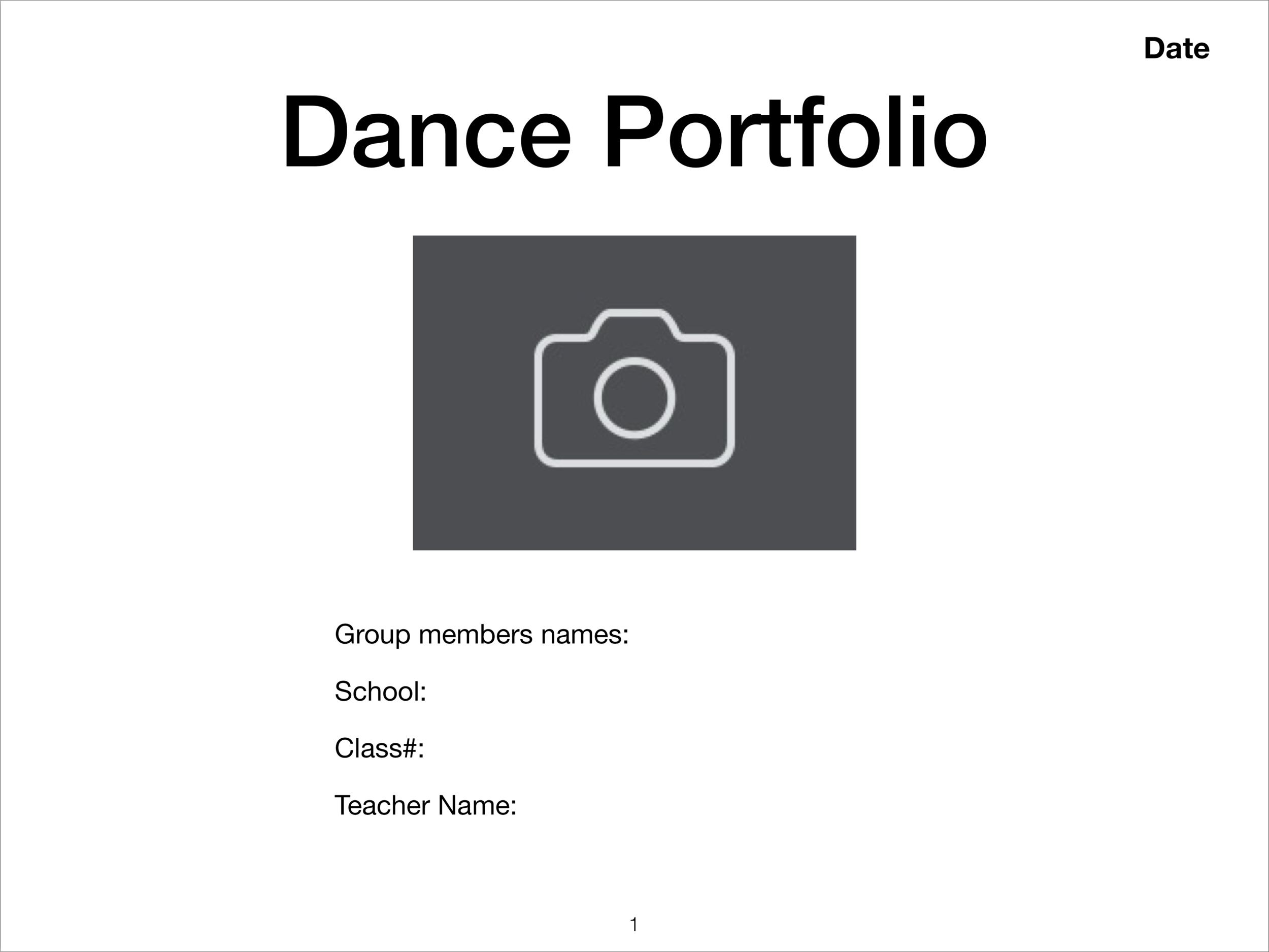  Portfolio Template v1 